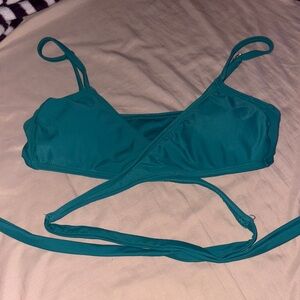 Teal Women's adjustable tie bikini